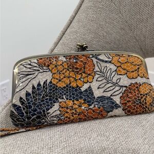 Floral Kiss-Lock Wallet Clutch | Vintage Style | Multi-Color